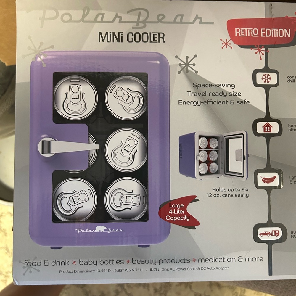 Retro mini cooler